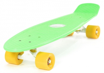 Пенни борд Hubster Cruiser 27 — зеленый с желтыми колесами