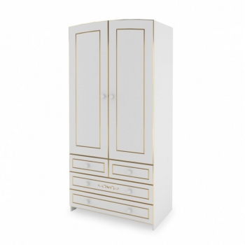 Шкаф Gandylyan двухдверный Люкс — Белая ночь
