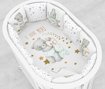 Комплект постельного белья Globex 17 предметов — Мишки Малышки