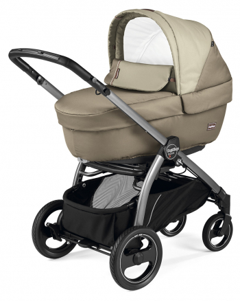Коляска для новорожденных Peg Perego Book S Elite (шасси White/Black) — Class Beige