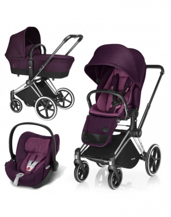 Коляска 3 в 1 Cybex Priam (шасси Trekking) — Mystic Pink