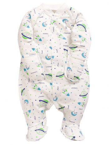 Комбинезон реглан с закрытыми ручками Веселый малыш 