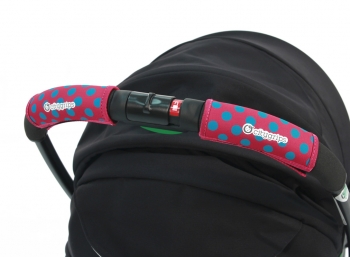 Чехлы Choopie CityGrips на ручки для универсальной коляски — 372 polka-dot pink