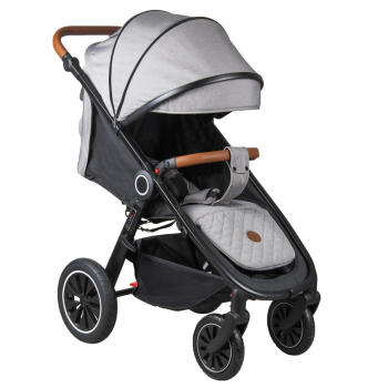 Прогулочная коляска Coletto JOGGY — silver, черная рама