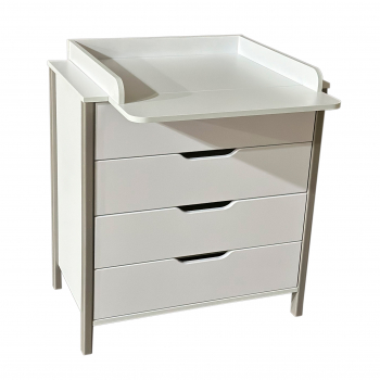 Пеленальный комод Антел Солнышко-12 — Белый/Серый