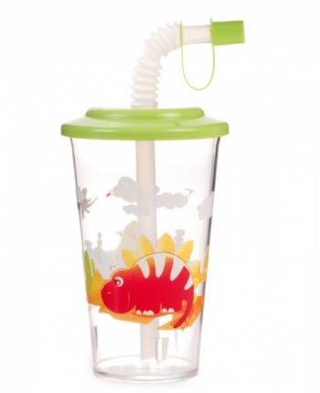 Поильник спортивный с трубочкой Canpol арт. 4/112, 12+ мес., 320 мл — зеленый