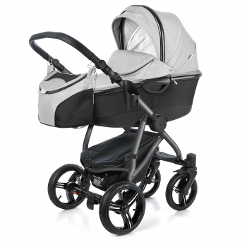 Коляска для новорожденных Esspero Newborn Lux Alu (шасси Graphite) — Steel