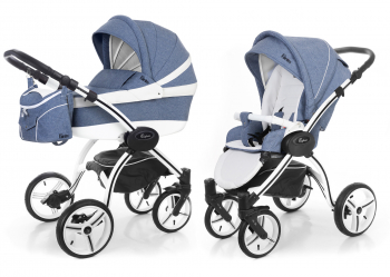 Коляска 2 в 1 Esspero Denim (шасси I-Nova White) — Navy