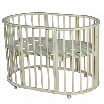 Детская кроватка Мой Малыш Николь 6 в 1 — Слоновая кость