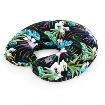 Подушка для кормления Ceba Baby Physio Mini Flora Fauna трикотажная — Camaleon Negro W-702-099-542