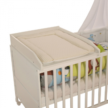 Портативный пеленальный стол с матрасиком для детской кровати ROBA Vichy — Белый