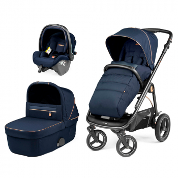 Коляска 3 в 1 Peg Perego Veloce TC SLK — Blue Shine