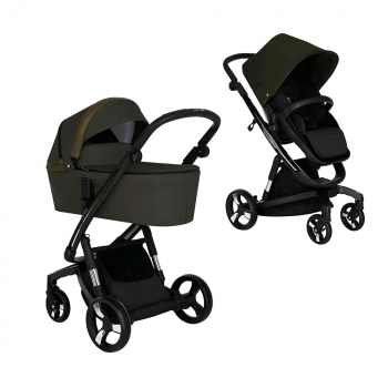 Коляска 2 в 1 IBEBE I-Stop — Night Green/Black