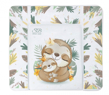Пеленальный матрасик 80х71 Sweet Baby Fantasy — Beige (ленивец бежевый)