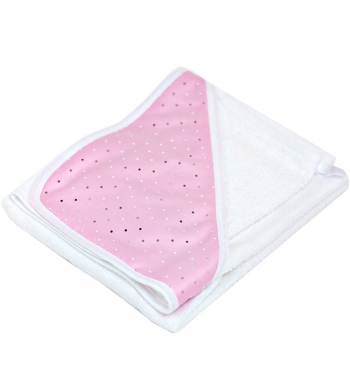 Полотенце Italbaby Polvere Di Stelle 75х75 хлопок — розовый