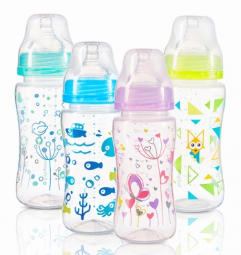 Бутылочка  антиколиковая BabyOno c широким горлышком  — 300 мл