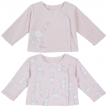 Распашонка Chicco для мальчиков и девочек, цвет розовый