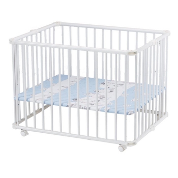 Детский манеж-кроватка Geuther Lucilee 90,2 x 97,4 — белый 97