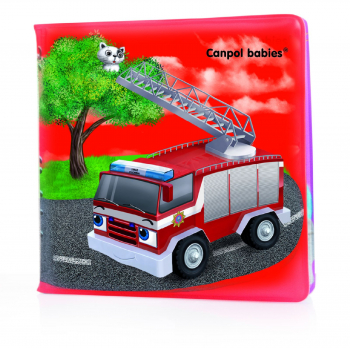 Книжка мягкая с пищалкой Canpol арт. 2/803, 6м+ — машины
