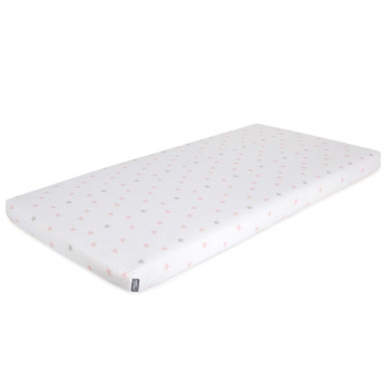 Простынь на резинке Ceba Baby 120х60 см — Medium Stars&Pink