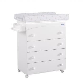 Пеленальный комод Micuna B-970 — White/ Beige Bears and Hearts