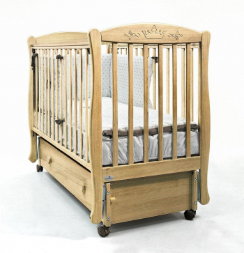 Кровать маятник продольный Fiorellino Crown 120х60 — Натуральный