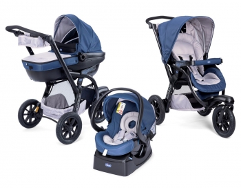 Коляска 3 в 1 Chicco Trio Activ3 — Blue passion