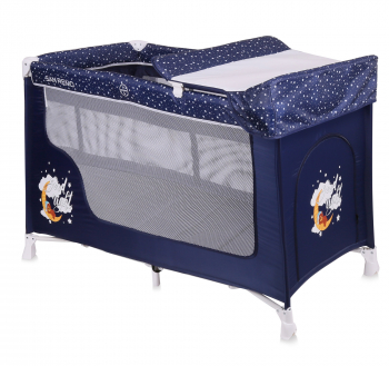 Манеж-кровать LORELLI San Remo 2 — Синий / Blue Good Night Bear 1804