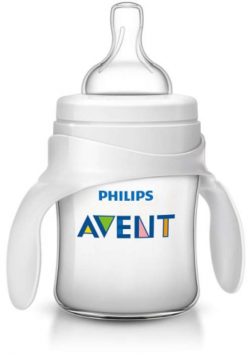 Бутылочка из полипроп с ручками Avent Classic+ 125мл 0 мес+  SCF625/02