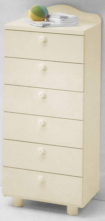 Тумба Baby Italia (6 ящиков) — Слоновая кость (Avorio laccato)