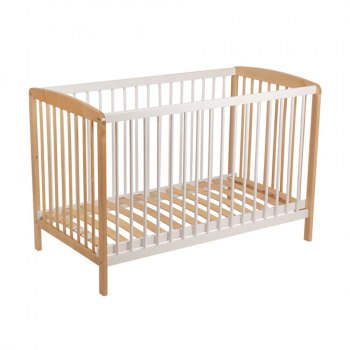 Детская кроватка Polini Simple 101 — Натуральный/Белый