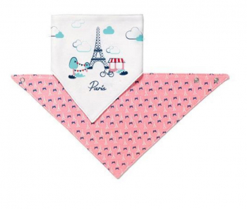 Нагрудник и шейный платок 2 в 1 BabyOno — Paris