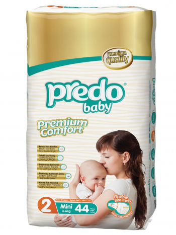 Подгузники Predo Baby Двойная пачка (44 шт.) № 2 (3-6 кг) мини