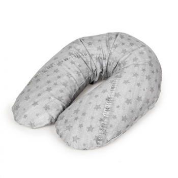 Подушка для кормления Ceba Baby Physio Multi Denim Style — Stars grey W-741-119-587