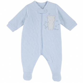 Комбинезон на молнии Chicco для мальчиков и девочек, цвет голубой — Голубой, р.56