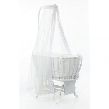 Колыбель Fiorellino Berlin овальная — Белый