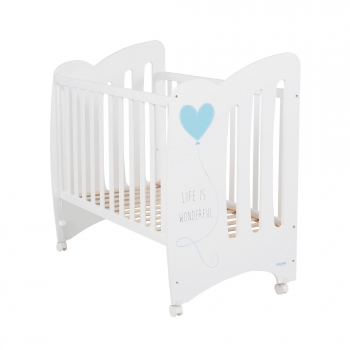Детская кроватка Micuna Wonderful 120x60 — White/Blue