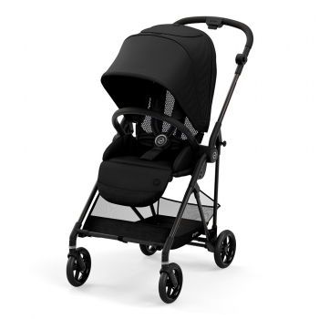 Прогулочная коляска Cybex Melio — Carbon Deep Black с дождевиком
