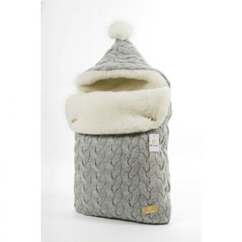 Конверт меховой Ma Licorne Mouton — Gris (серый)