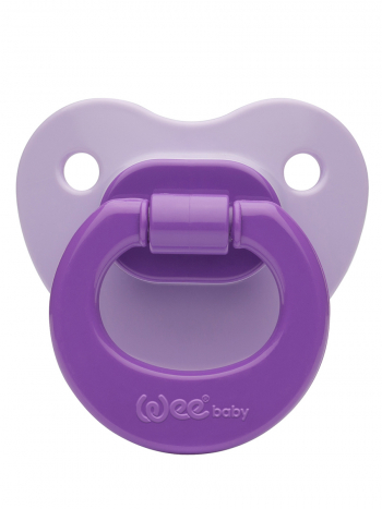 Ортодонтическая соска-пустышка WeeBaby матовая, с 18 месяцев — фиолетовый