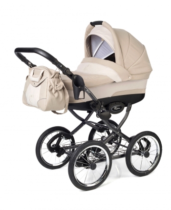 Коляска для новорожденных Esspero Classic (шасси Graphite) — Khakki Beige