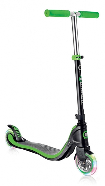 Самокат Globber FLOW 125 LIGHTS — зеленый