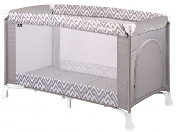 Манеж-кровать LORELLI Verona 1 — Серый / Grey Lines 1941