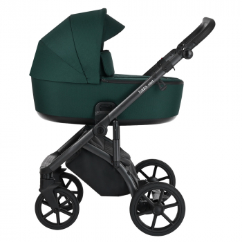 Коляска 2 в 1 Roan Bass Next — Emerald Mood/Black/ руч.Черный
