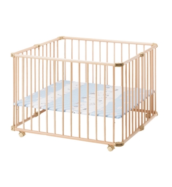 Детский манеж-кроватка Geuther Lucilee 94,5х102 — натуральная 97