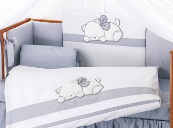 Комплект постельного белья Lepre Dreamland 6 предметов (125*65) — 92 серый