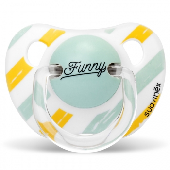 Пустышка Suavinex c анатомической силик.соской от 0 до 6мес "AS YOU" — Бирюзовый