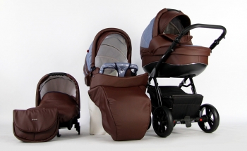 Коляска 3 в 1 Farfello Estella — ST1809 коричневый