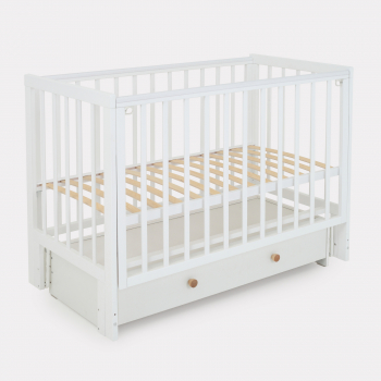 Детская кроватка RANT INDY BOX маятник 120*60 — Cloud White