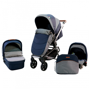 Коляска 3 в 1 Farfello Zuma Trio Comfort — темно-синий